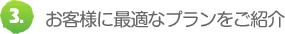 3. お客様に最適なプランをご紹介